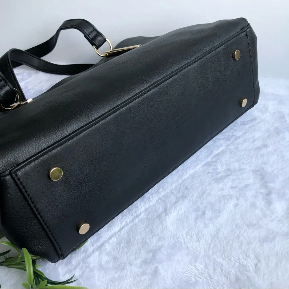 Alfani Moira Dome Satchel, Black, NWT